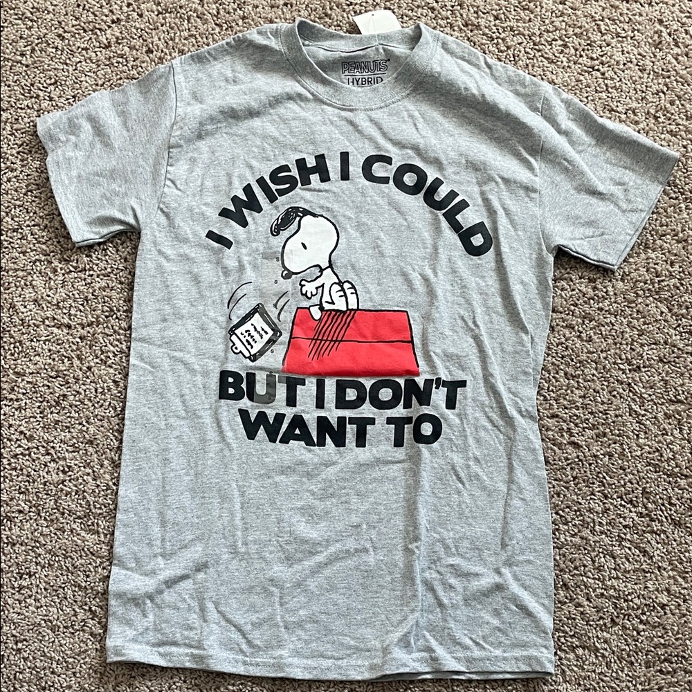 Gray Snoopy Graphic Tee